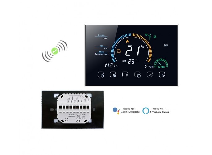 95-240v Wi-fi Termostato intelligente Termostato programmabile 5 +